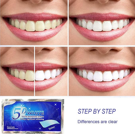 💎 لصقات تبييض الأسنان: ابتسامة بيضاء مشرقة في 14 يومًا!   Whitening Strips