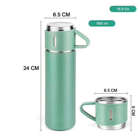 ☕ ترمس متعدد الاستخدامات: دفء يدوم وبرودة منعشة أينما ذهبت!  Insulated Mug (Green)