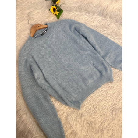 بلوفر تريكو سادة اوفر سايز