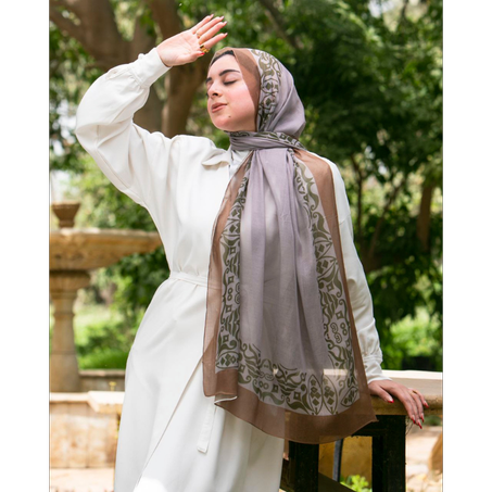 طرحة شاش مطبوع 2