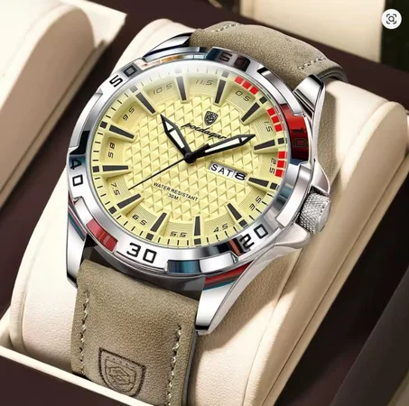 ساعة رجالية من (Poedagar-Velocity) بقوة مضاعفة وتميز مستمر بتصميمها السويسري الأنيق وصناعتها اليابانية الدقيقة