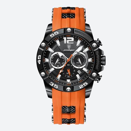 ساعة رجالية رياضية ربل ضد الماء بقطر (45) ملم متوفرة ب(8) موديلات مختلفة