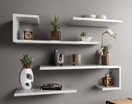 ETAGÈRES MURALES-4 pièce