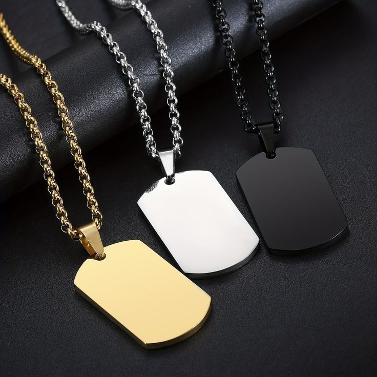 Collier Plaque Personnalisée ​