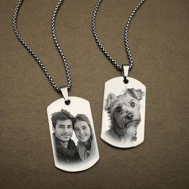 Collier Plaque Personnalisée ​
