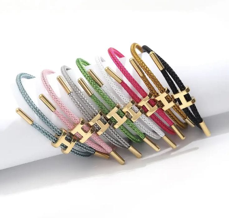 Bracelet Hermès Ajustable en Corde