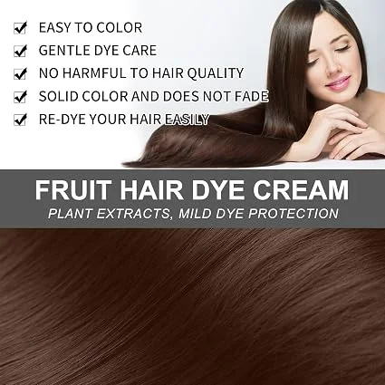 Fruit-flavored hair dye cream