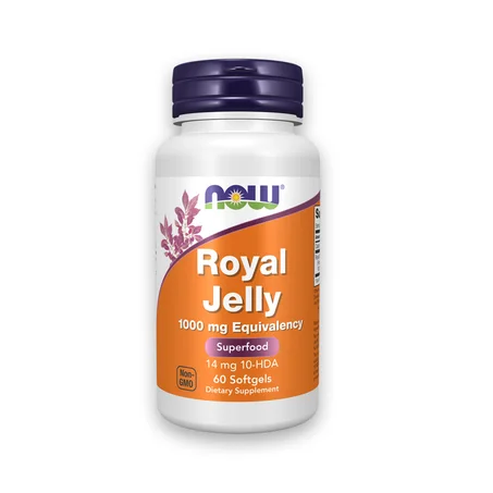 Royal Jelly 1000 mg Softgels - 60 Softgels ,NOW Foods