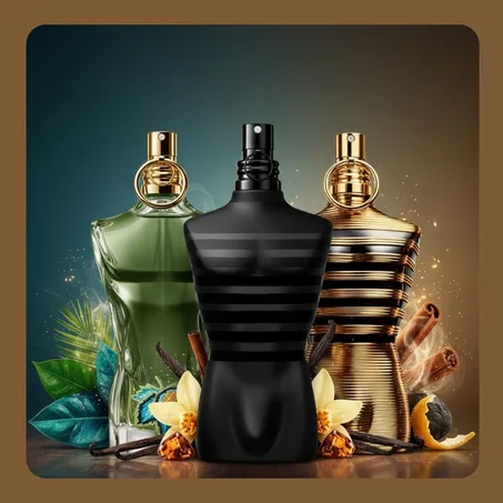 Le beau paradise garden 10ml + le male le parfum 10ml + le male elixir 10ml