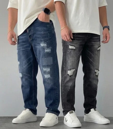 Jean Ripped Moderne – Style Urbain & Confort