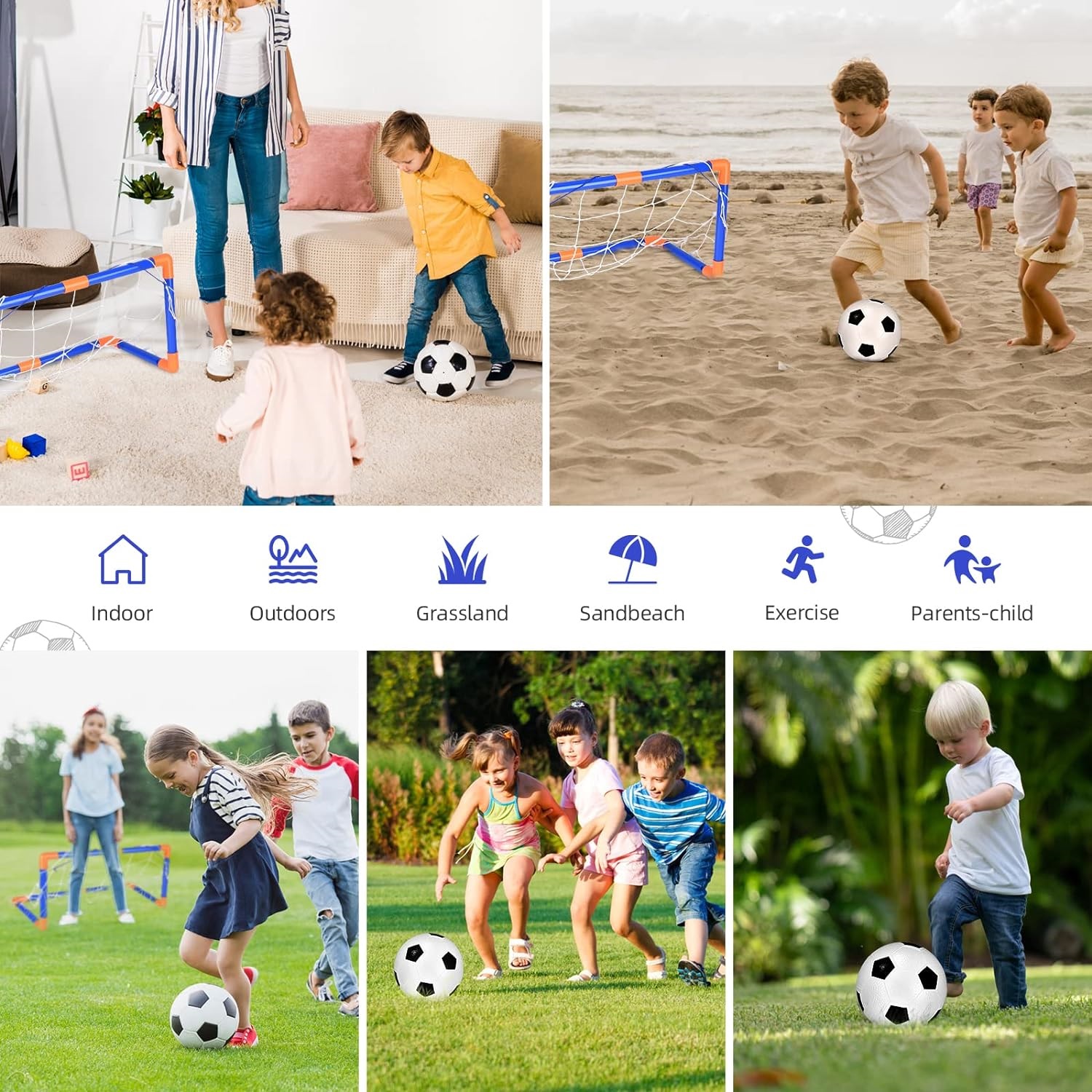 3 in 1 Soccer Hockey Set