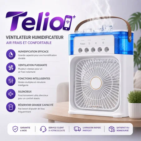 🌬️ Ventilateur Humidificateur Portable – Air Frais & Confort Absolu