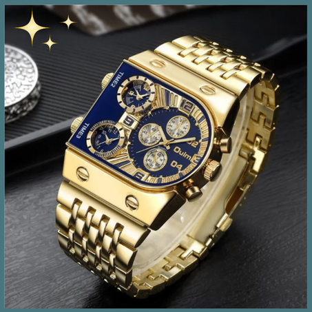 Montre de Luxe dorée pour homme