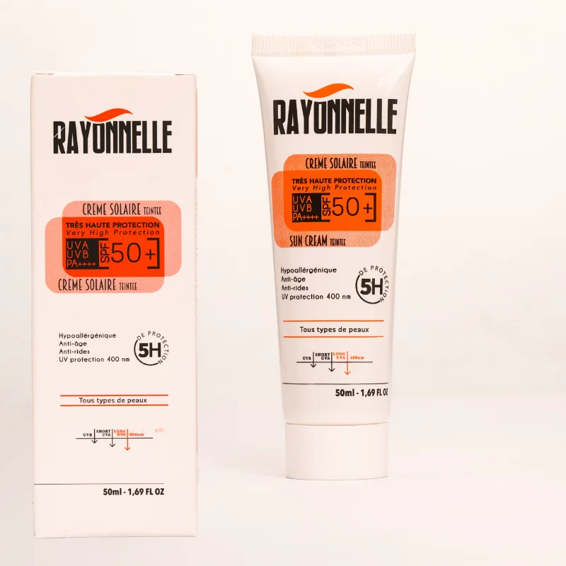 ECRAN solaire SPF50+teinté  واقي الشمس الطانطي