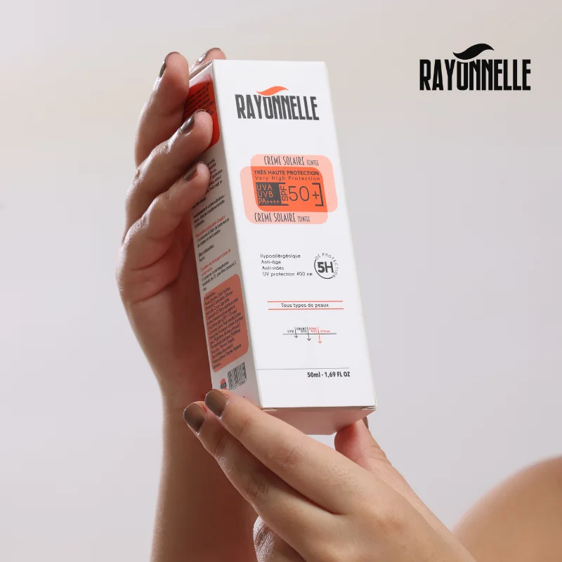 ECRAN solaire SPF50+teinté  واقي الشمس الطانطي