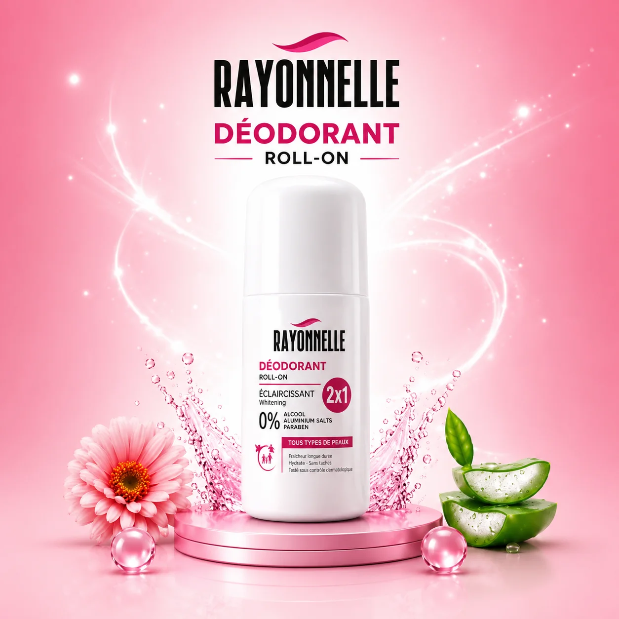 Rayonnelle Déodorant Roll-On 2×1