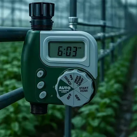 Arrosage automatique qui économise l’eau, l’effort et le temps.