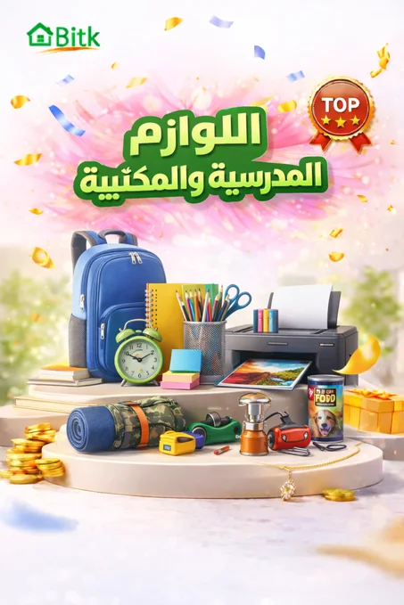 الـــوازم الـــمـــدرســـيـــة والـــمـــكـــتـــبـــيـــة