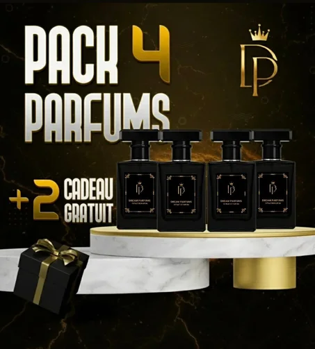 🎁  PARFUM HOMME pack 4 parfums +2 cadeau gratuit