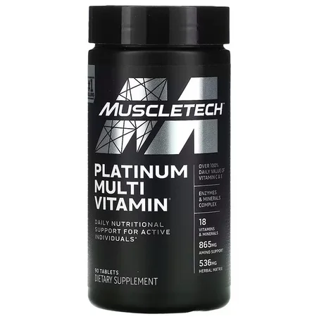 Muscletech, Multivitamines platine, 90 comprimés |  250 DH