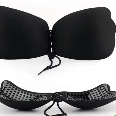 Soutien-Gorge Adhésif à Lacets – Push-Up Personnalisable & Invisible