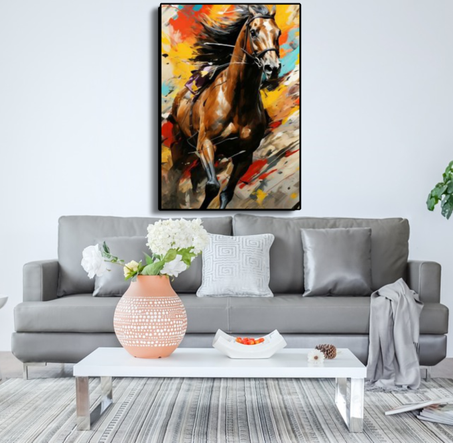 لوحات فنية جدارية من القماش