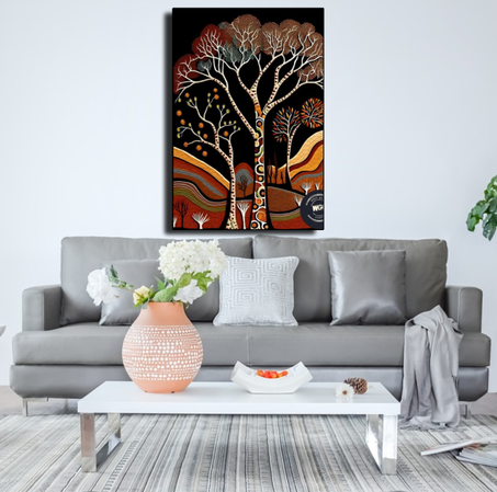 لوحات فنية جدارية من القماش