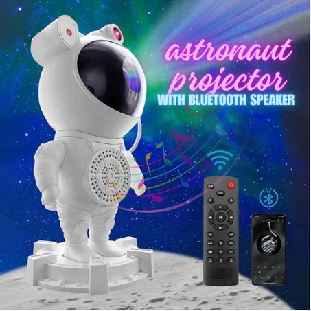🔥 Astronaut Star Galaxy Projector Light with Bluetooth speaker - With Timer and Remote 360 ° 🔥