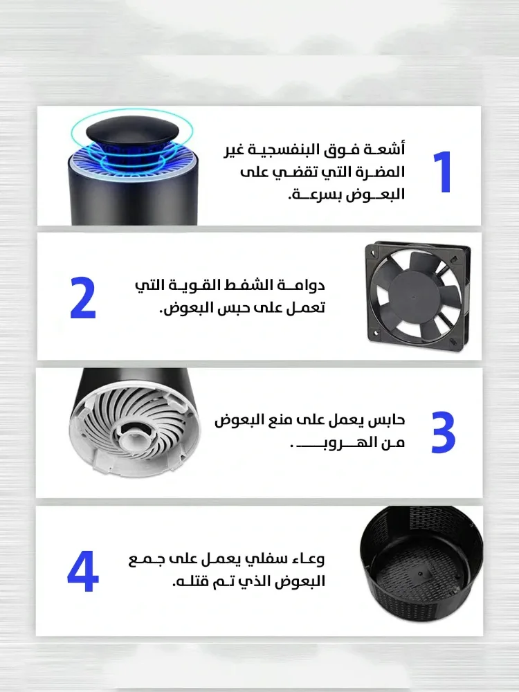 الجهاز الذكي والمطور لإبادة الناموس والحشرات