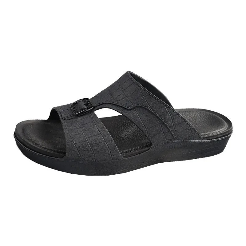 صندل رجالي عصري مريح مفتوح من الأمام بنعل سميك