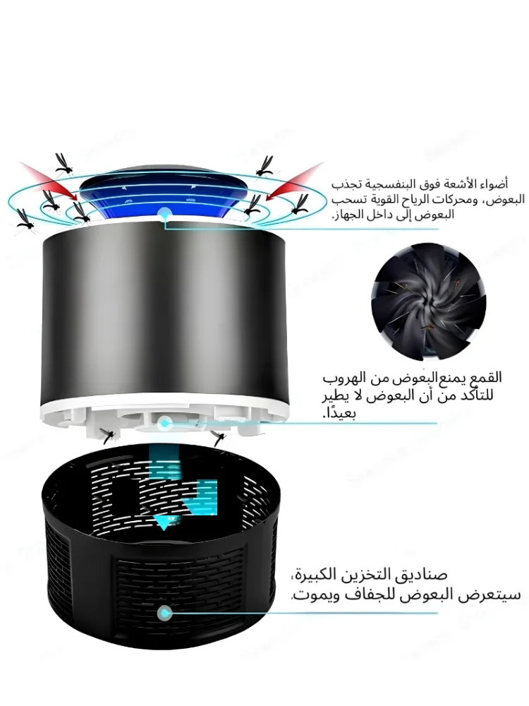 الجهاز الذكي والمطور لإبادة الناموس والحشرات