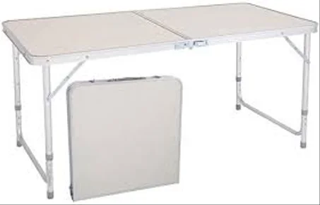 طاولة الالمنيوم قابلة للطي والتفكيك بوزن خفيف مثالية لخرجات التنزه والتخييم