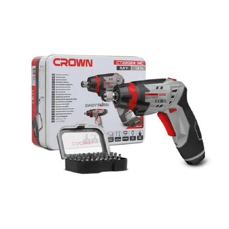 Crown Mini Visseuse A Batterie 3.6V 1.5Ah- Gris