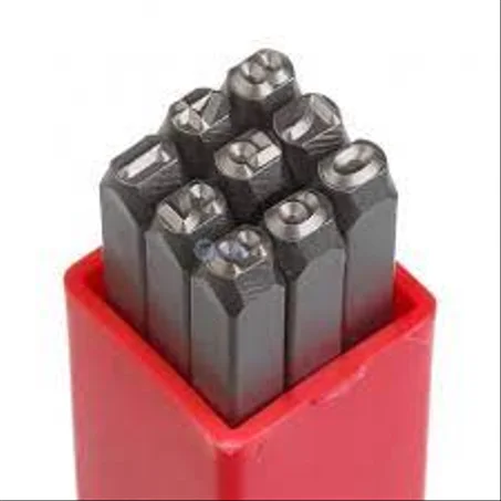 Kit de poinçons, Gravure des numéros 8mm ( 0-9 ) 9Pcs AOK