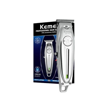 Kemei Tondeuse À Cheveux Electrique En Métal -Km 1949- Gris