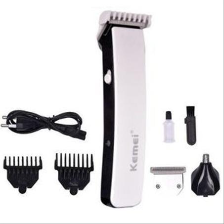 Kemei Tondeuse Electrique - Rechargeable - Blanc