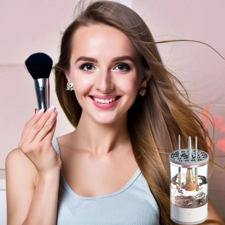 منظف فرش المكياج الكهربائي متعدد الوظائف