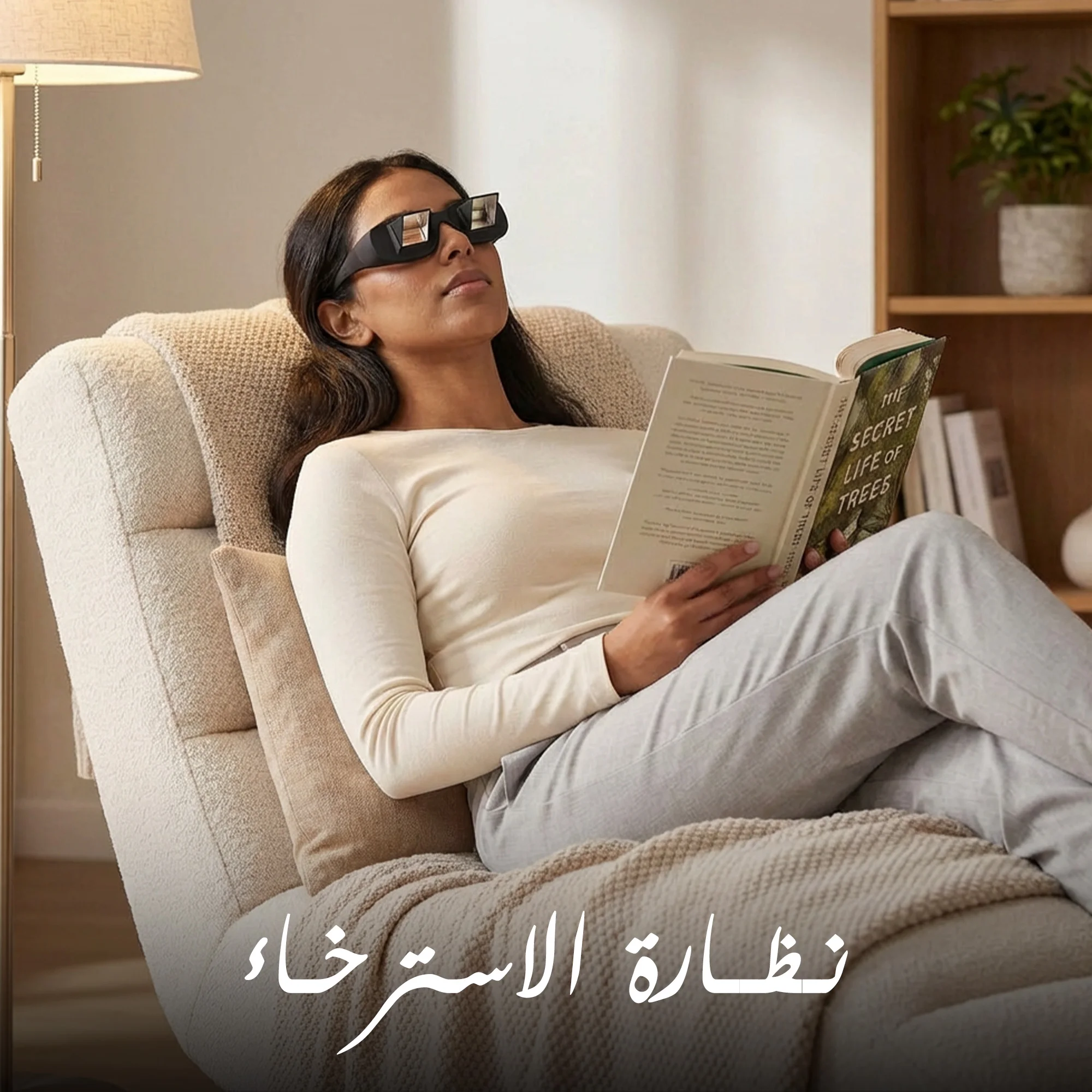 نظارة مشاهدة بزاوية 90° مريحة للقراءة والاسترخاء