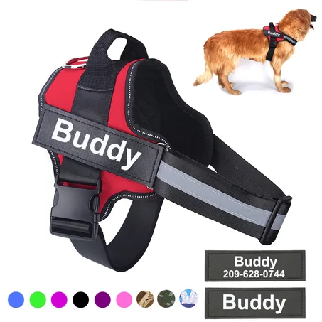 Dog Harness Without Pulling Breathable Reflector