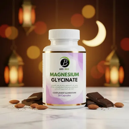 Magnesium Glycinate – دعم الاسترخاء والنوم العميق | 30 كبسولة