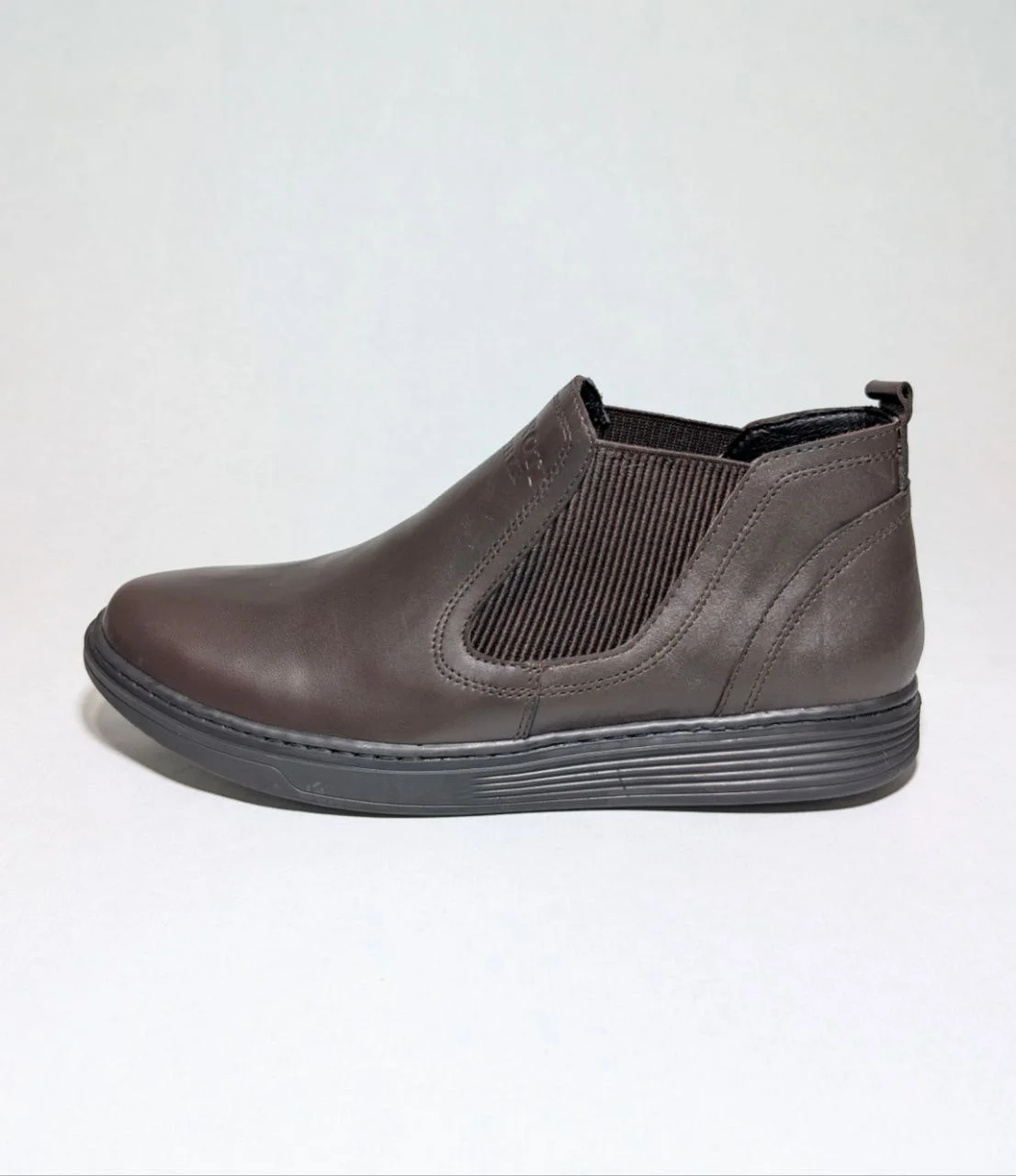 Demi bottes en cuir véritable