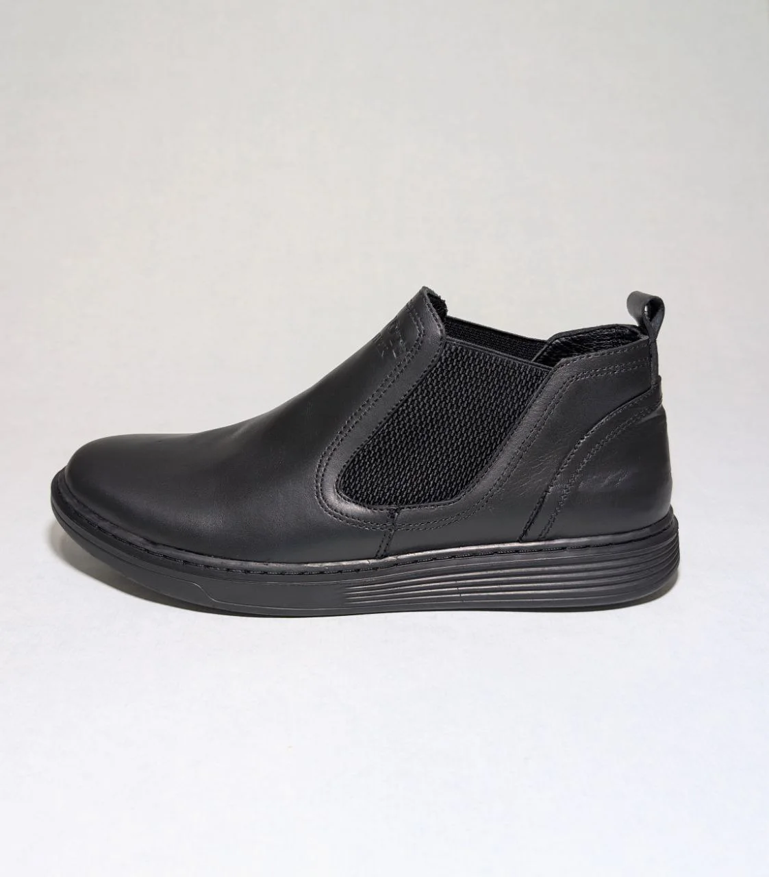 Demi bottes en cuir véritable