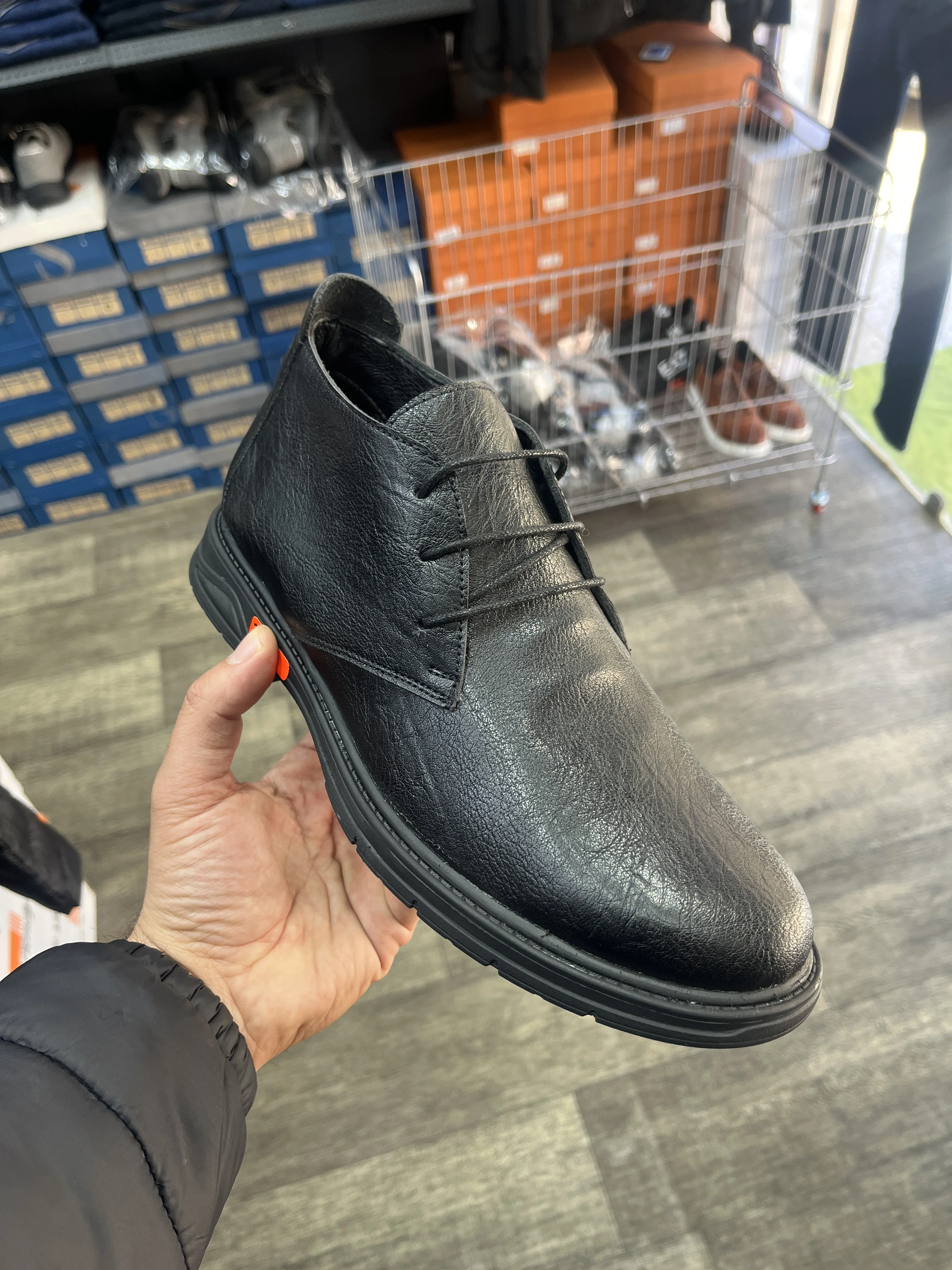 Demi bottes avec lacets