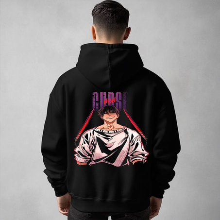 🔥 “Curse Non” Oversize Hoodie – TOJI  Dark Aura Edition