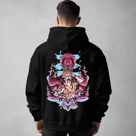 Sukuna Oversize Hoodie – Cursed King Edition 👑
