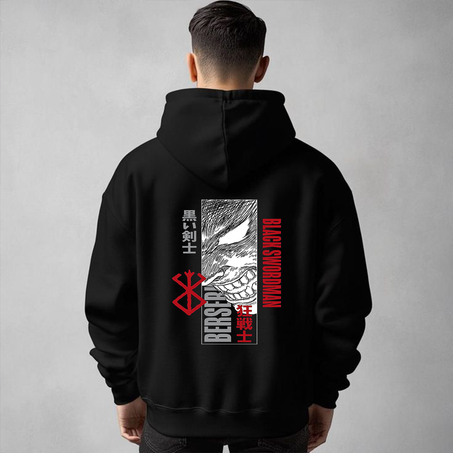 ⚔️ Berserk Oversize Hoodie – The Black Swordsman Edition