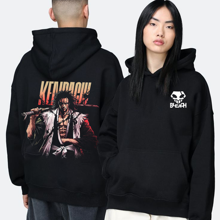 ⚔️ “Kenpachi – Bleach Oversize Hoodie”