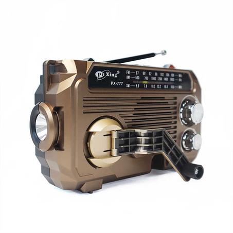 Multifunctional solar-powered radio