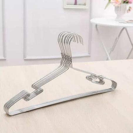 Pack 10pcs Cintre en Acier Inoxydable