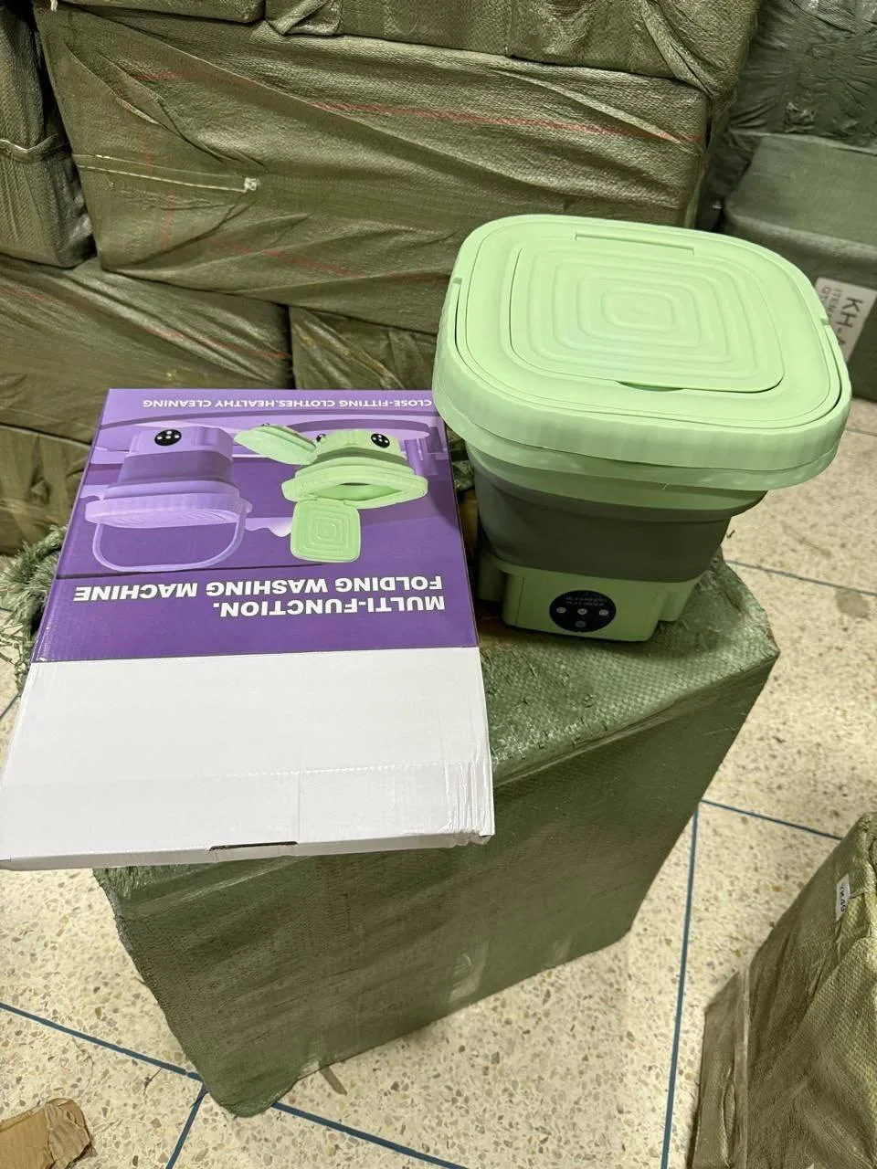 الغسالة والمجففة القابلة للطي